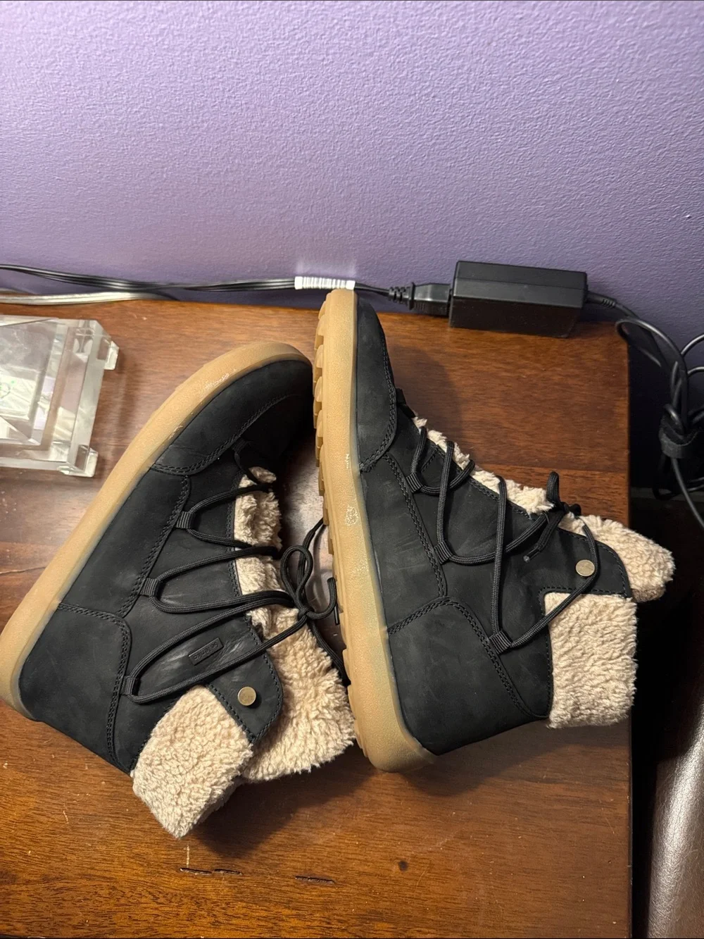 Be Lenka Bliss Barefoot Winter Boots – Black Hydrophobic Nubuck US Men’s 10